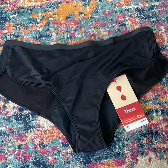 Thinx Black Sport Period Absorbing Underwear NEW - Picture 8 of 9
